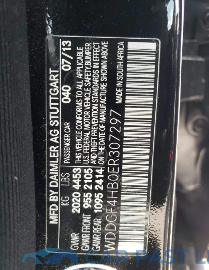 WDDGF4HB0ER307297# 12