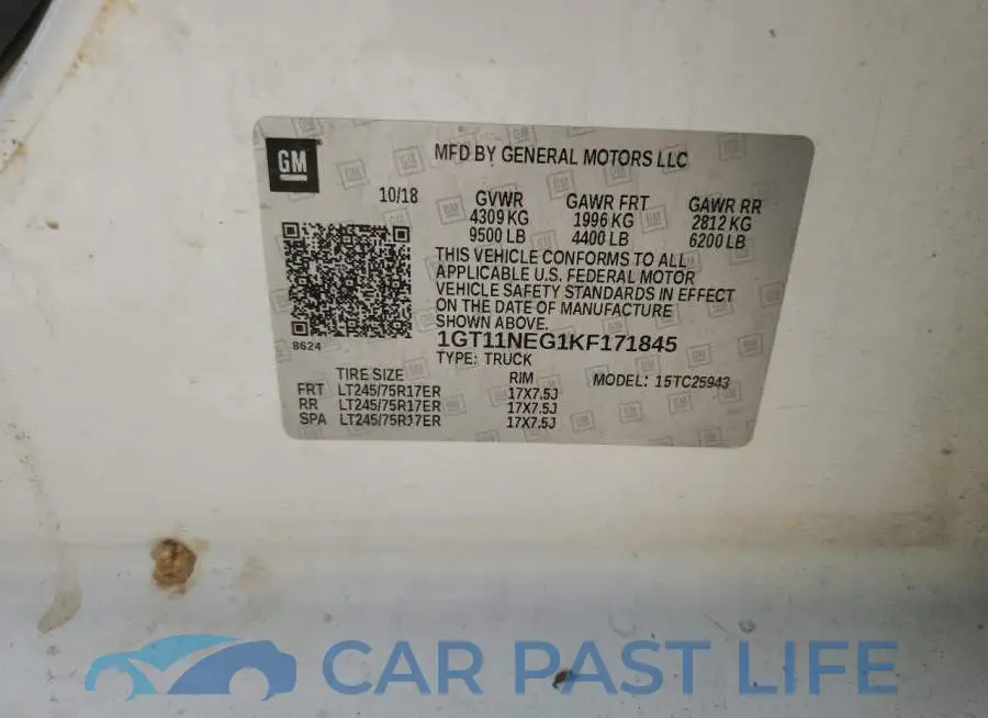 1GT11NEG1KF171845# 12