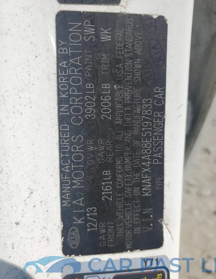 KNAFX4A88E5197833# 13