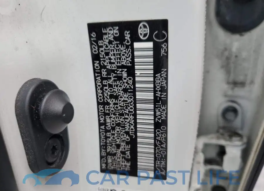 JTDKARFU0G3011240# 12