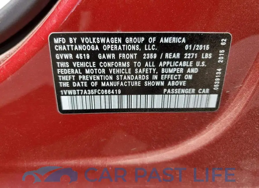 1VWBT7A35FC066419# 12