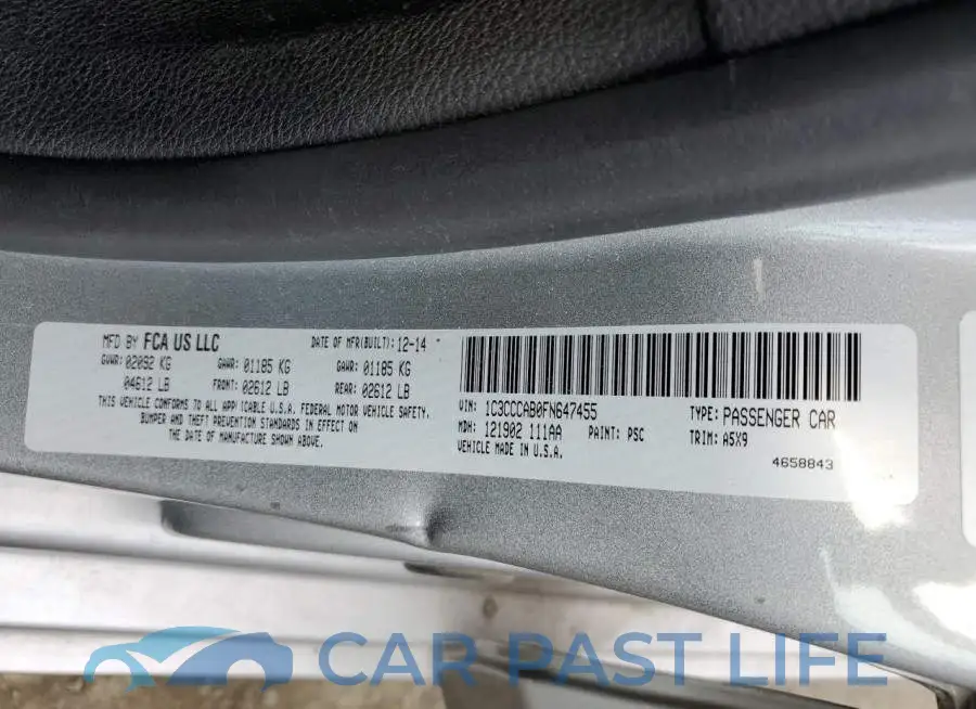 1C3CCCAB0FN647455# 12