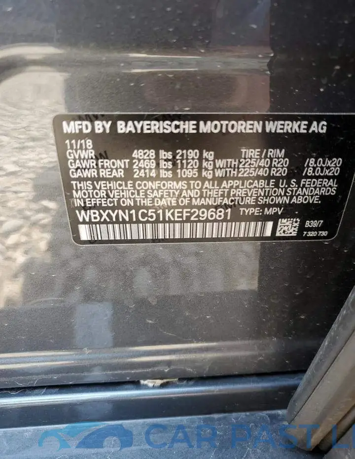 WBXYN1C51KEF29681# 12