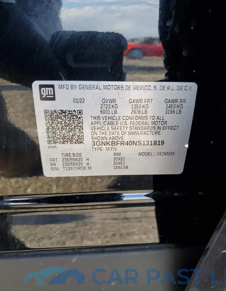3GNKBFR40NS131819# 13