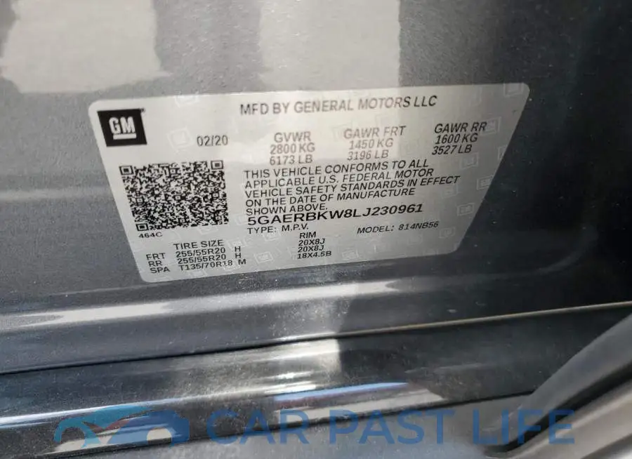 5GAERBKW8LJ230961# 13