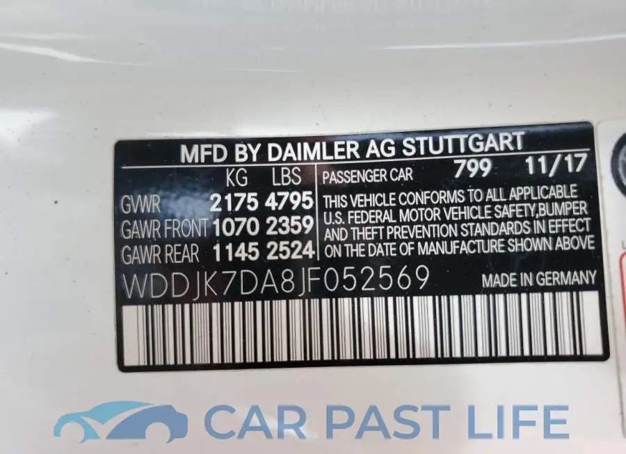 WDDJK7DA8JF052569# 12