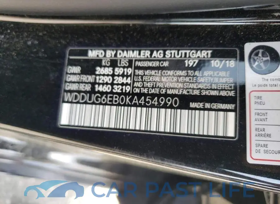 WDDUG6EB0KA454990# 12
