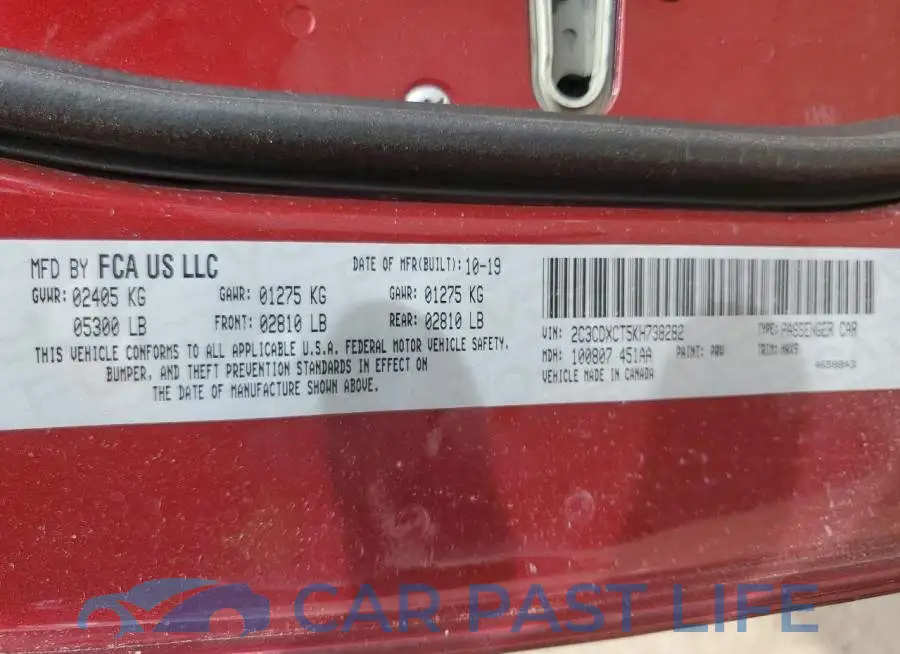 2C3CDXCT5KH738282# 12