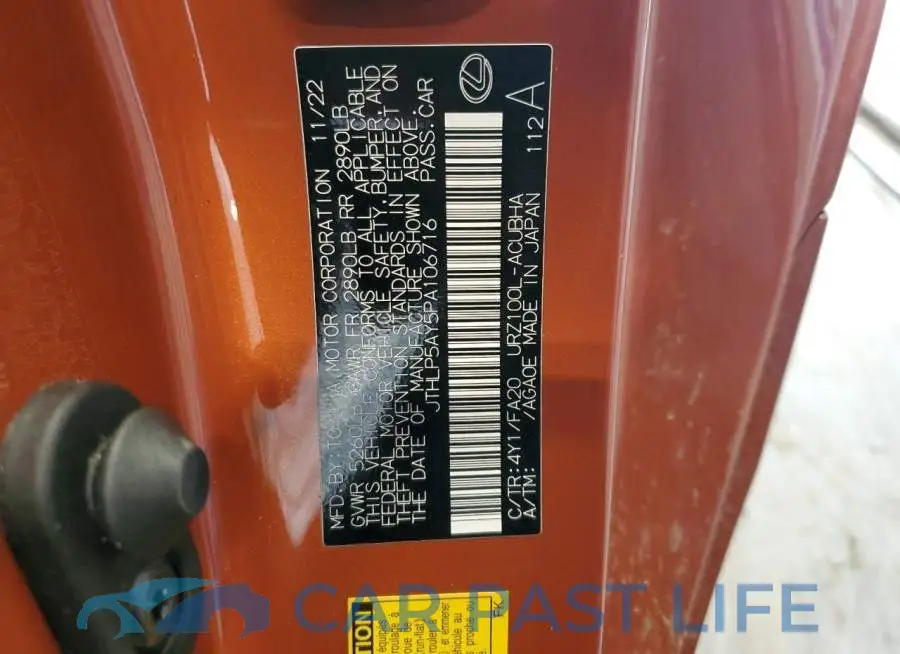 JTHLP5AY5PA106716# 12