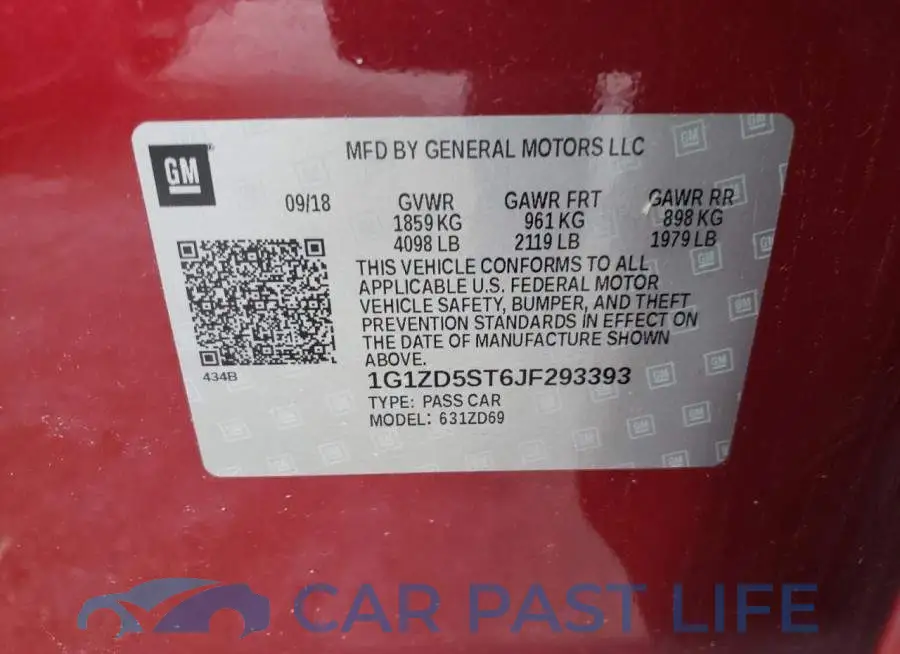 1G1ZD5ST6JF293393# 12