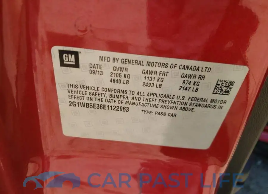 2G1WB5E36E1122063# 12