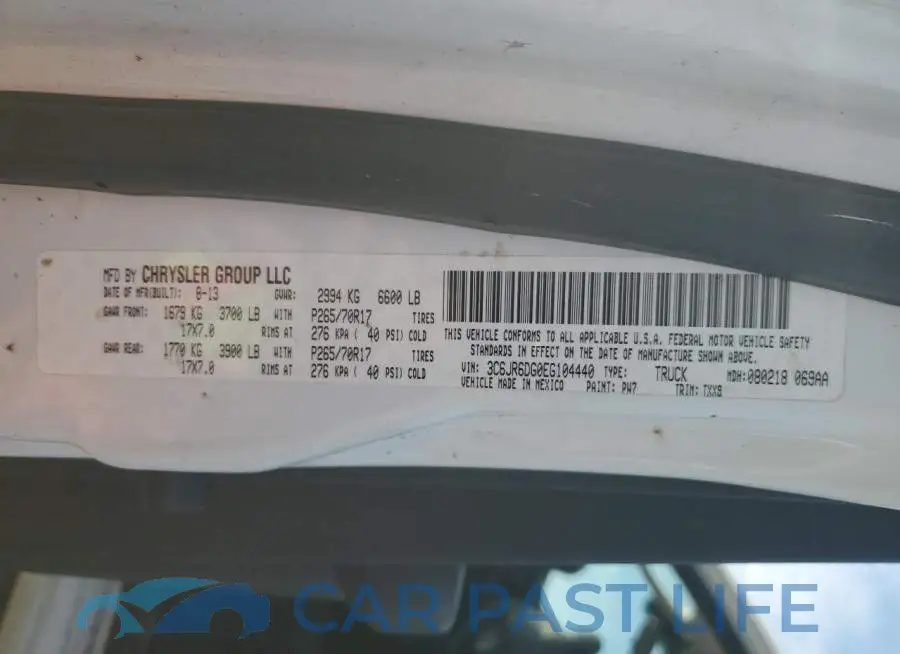 3C6JR6DG0EG104440# 12
