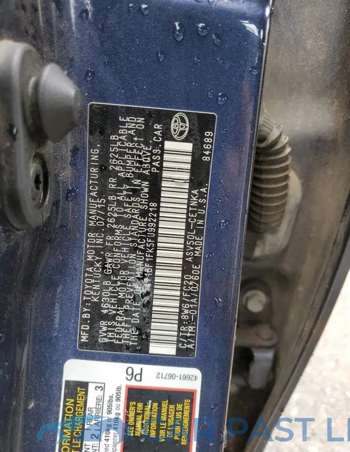 4T1BF1FK5FU992218# 12