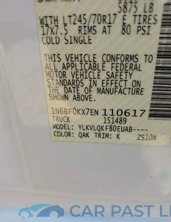 1N6BF0KX7EN110617# 12