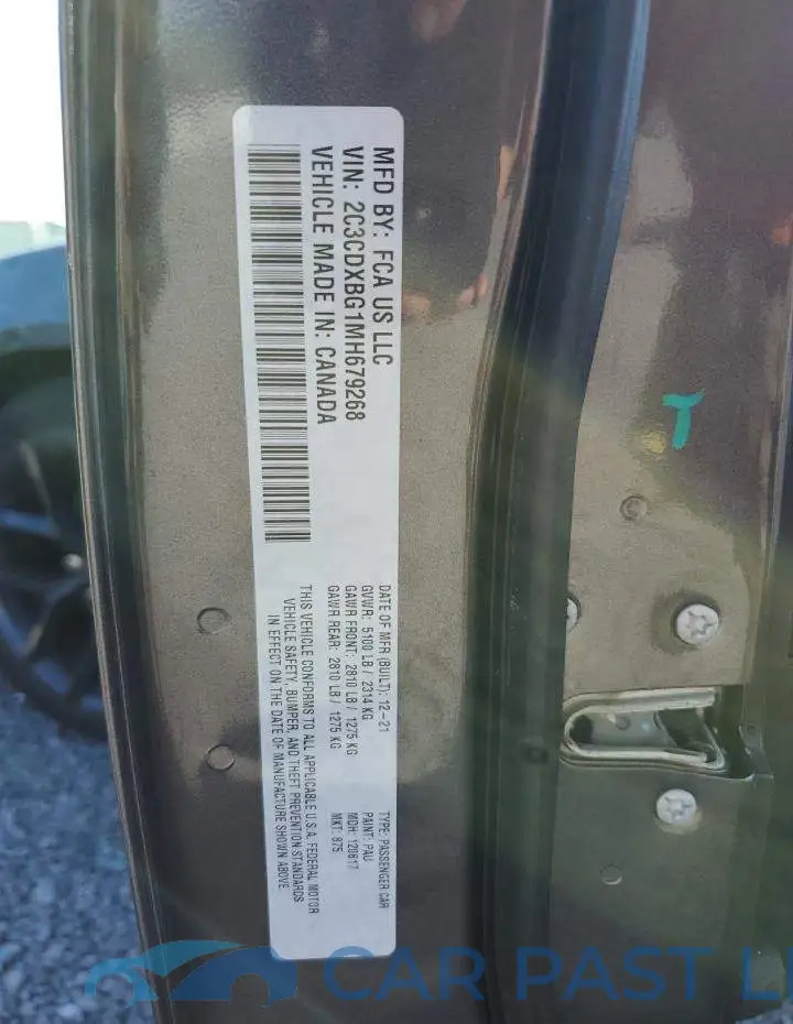 2C3CDXBG1MH679268# 13