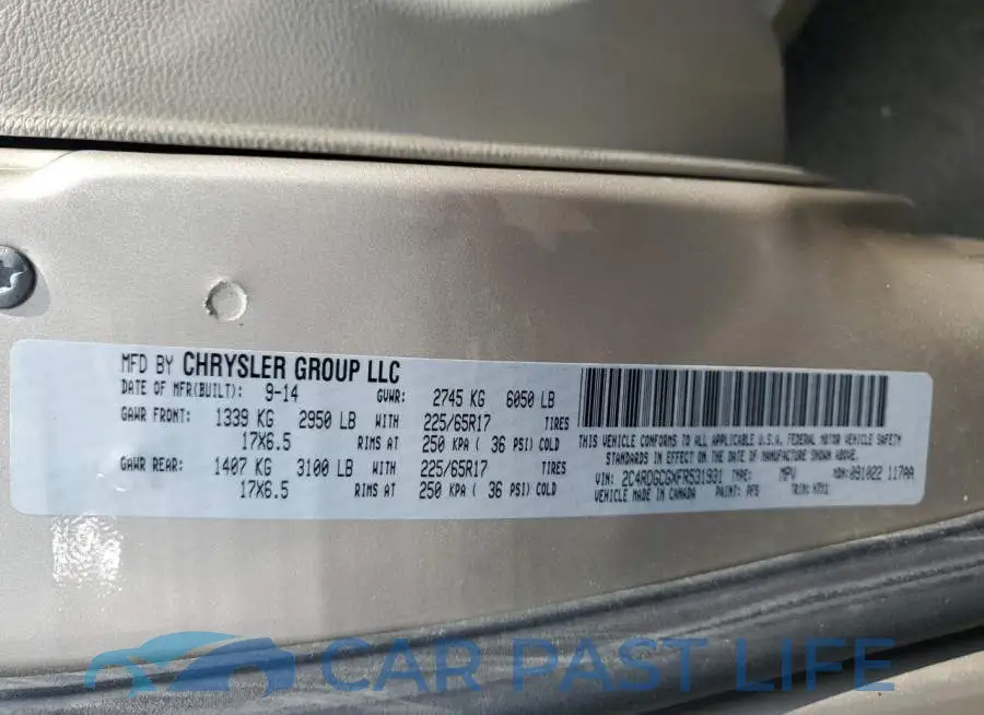 2C4RDGCGXFR531931# 13