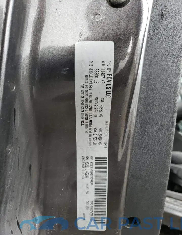 3C3CFFAR9GT229922# 12