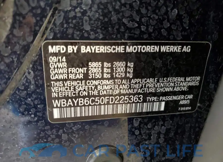 WBAYB6C50FD225363# 13