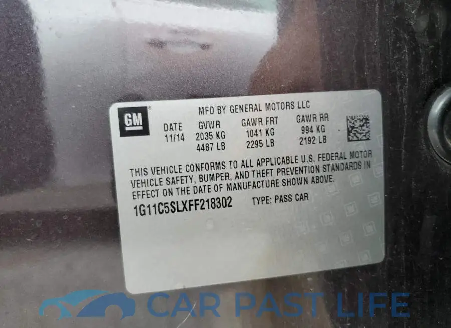 1G11C5SLXFF218302# 12