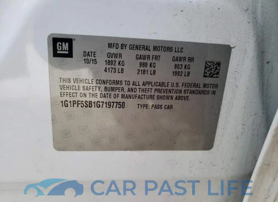 1G1PF5SB1G7197750# 13
