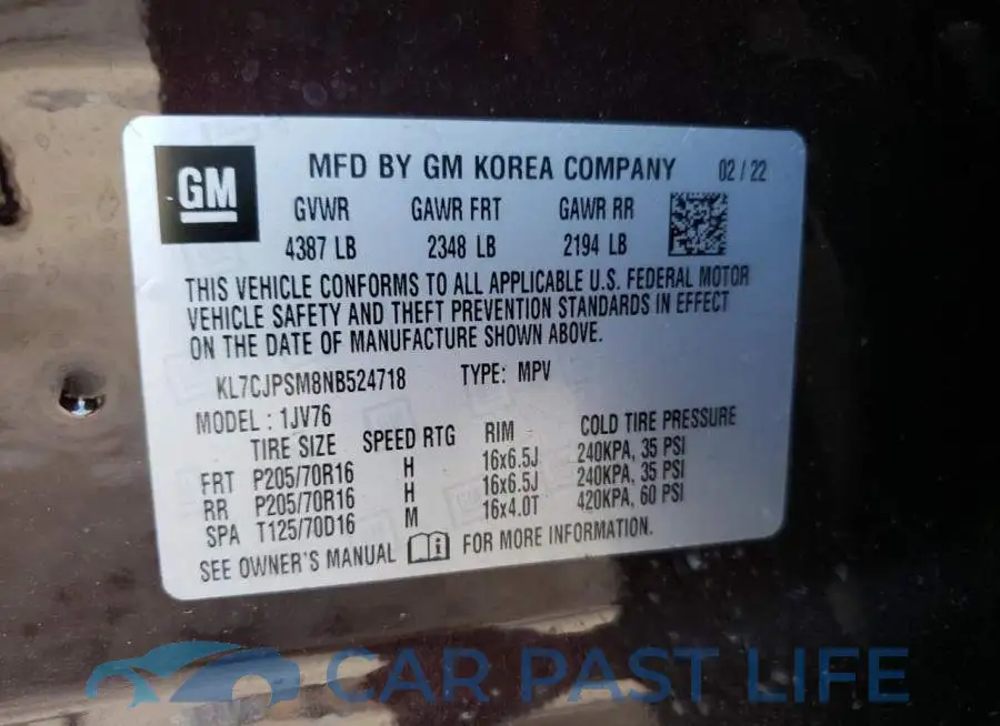 KL7CJPSM8NB524718# 13