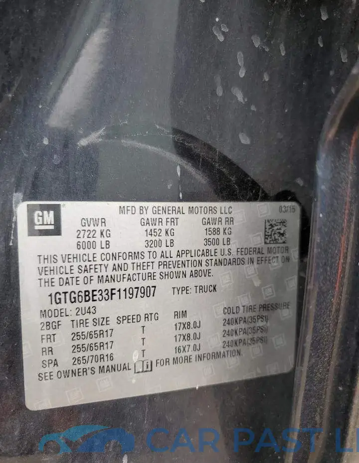 1GTG6BE33F1197907# 12