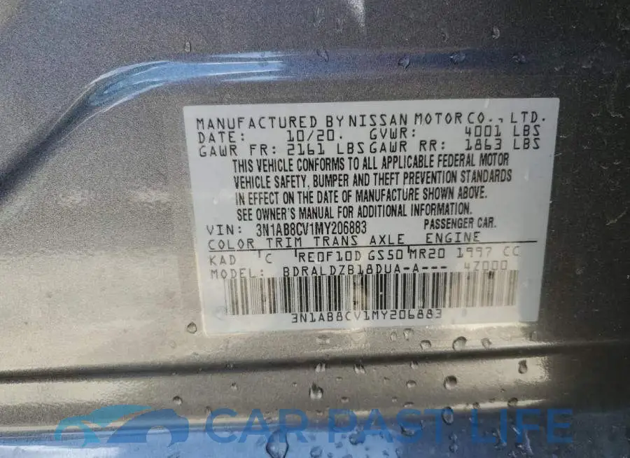 3N1AB8CV1MY206883# 12