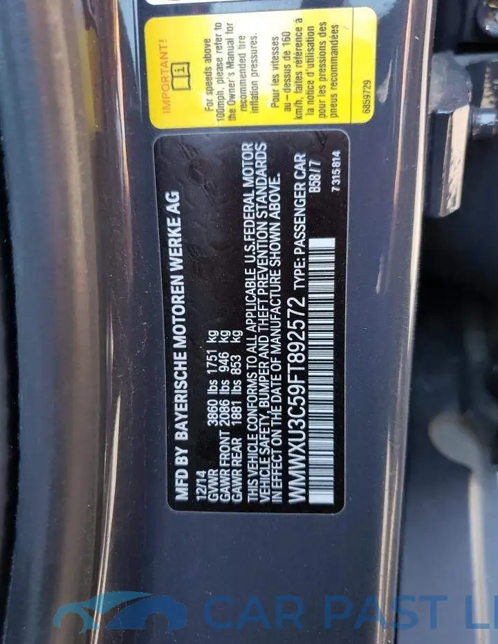WMWXU3C59FT892572# 12