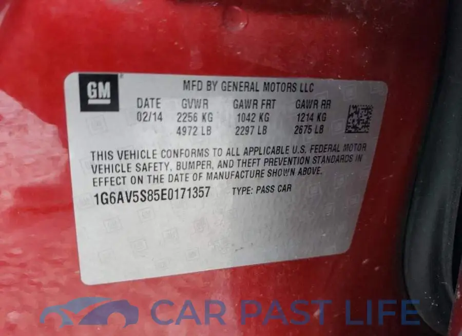 1G6AV5S85E0171357# 12