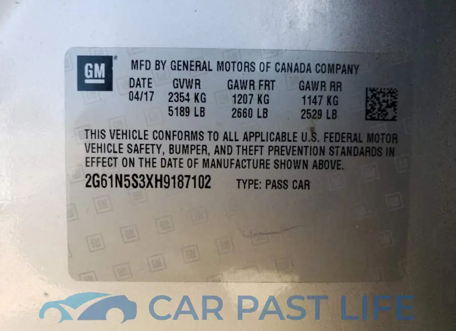 2G61N5S3XH9187102# 12