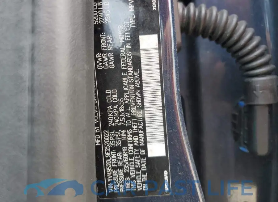 YV4952DL9E2520022# 12