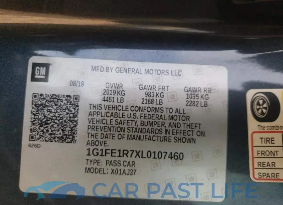 1G1FE1R7XL0107460# 12