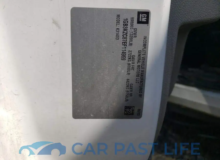 1GB3KZC87EF114969# 12