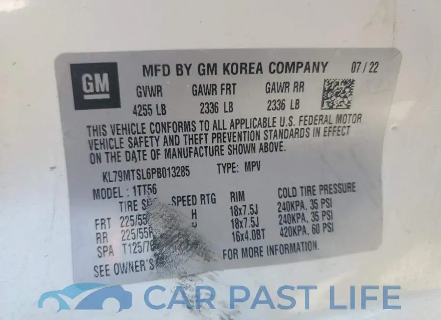 KL79MTSL6PB013285# 13