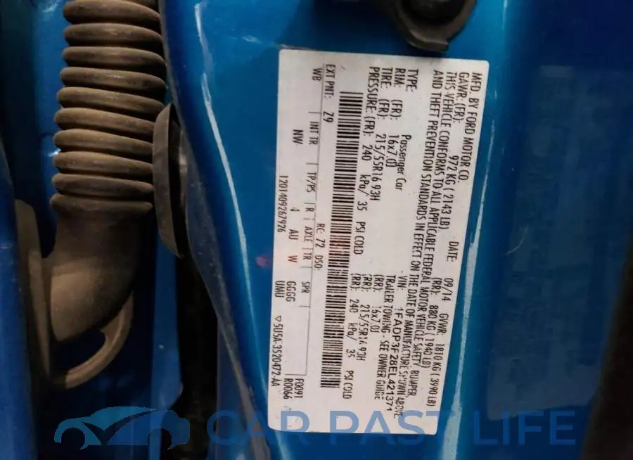 1FADP3F28EL421371# 13