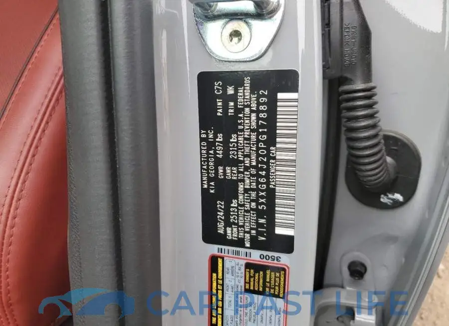 5XXG64J20PG178892# 12