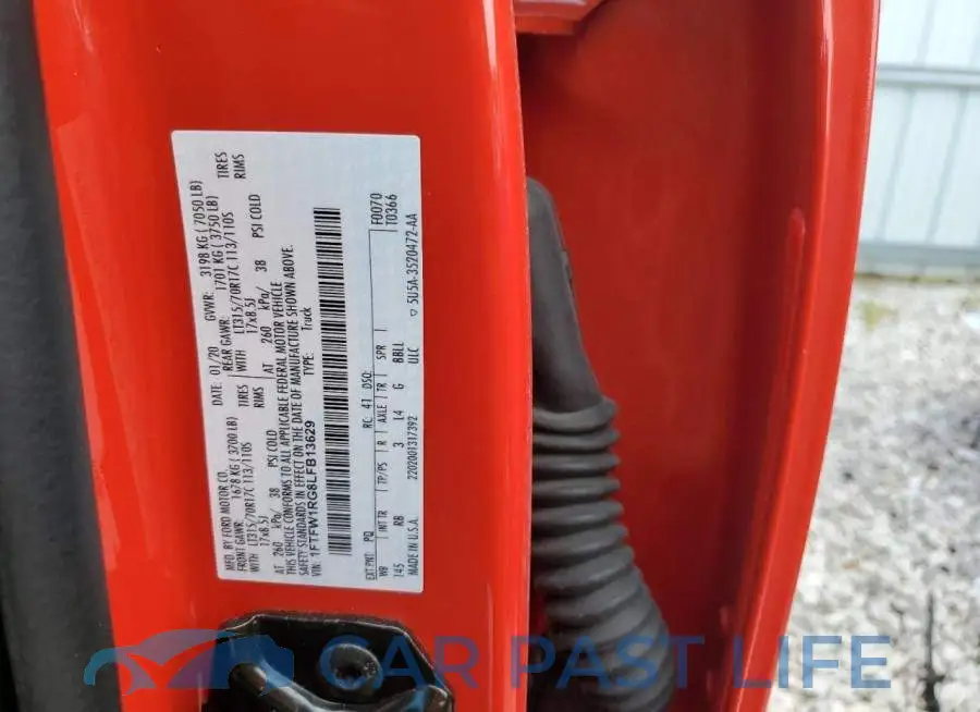 1FTFW1RG8LFB13629# 13
