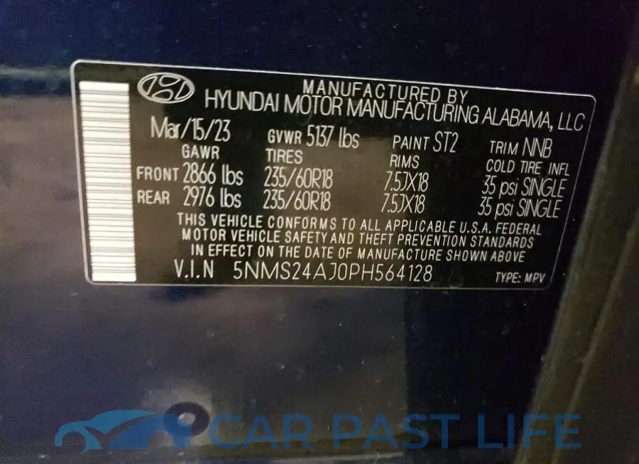 5NMS24AJ0PH564128# 13