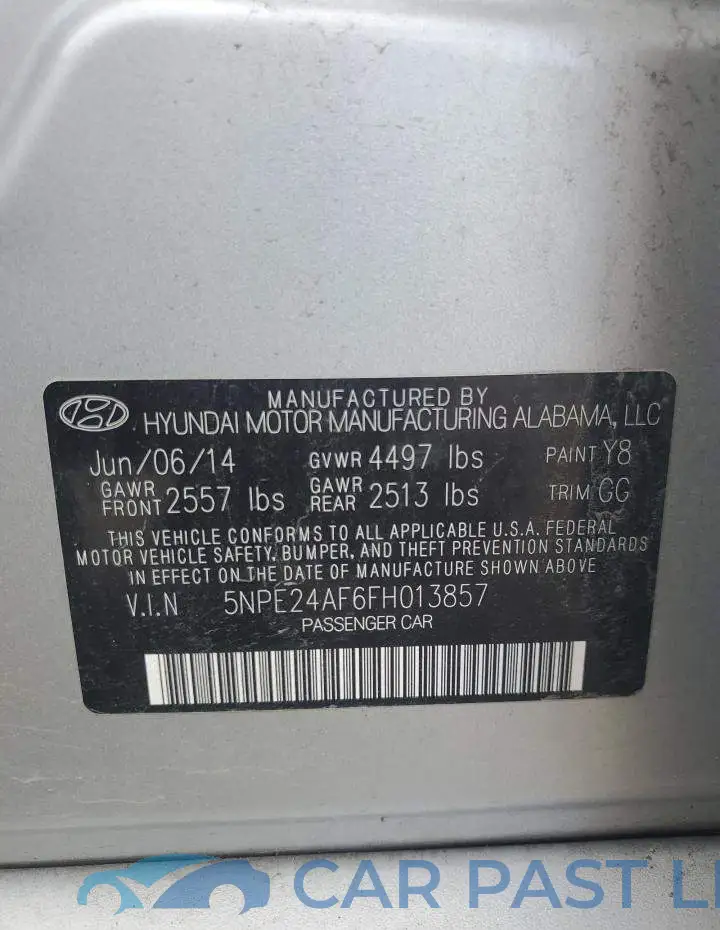 5NPE24AF6FH013857# 12