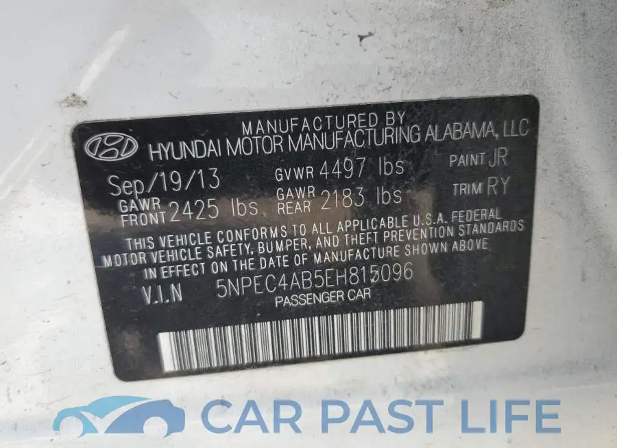 5NPEC4AB5EH815096# 13