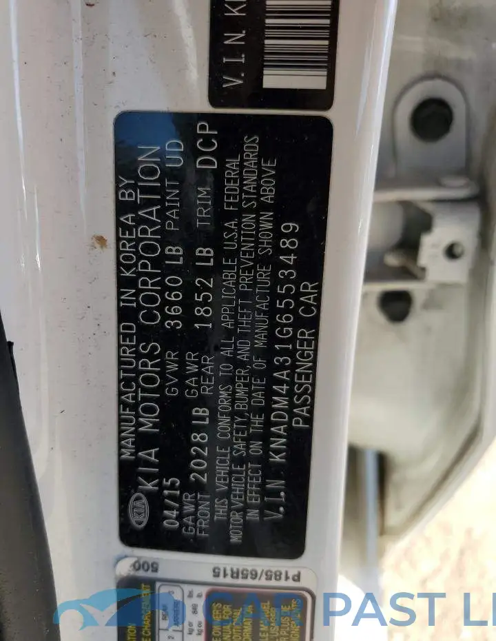 KNADM4A31G6553489# 12