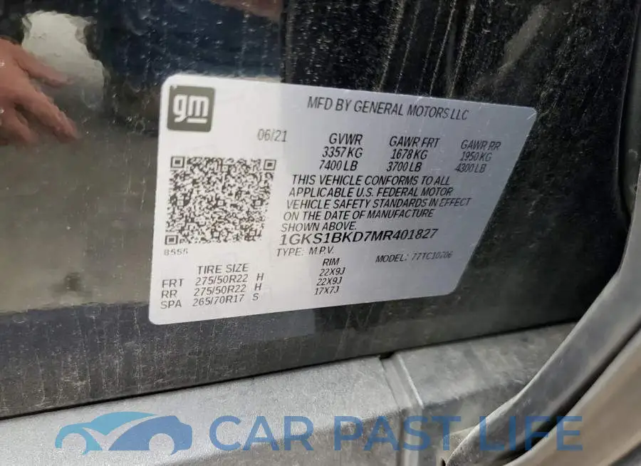 1GKS1BKD7MR401827# 13