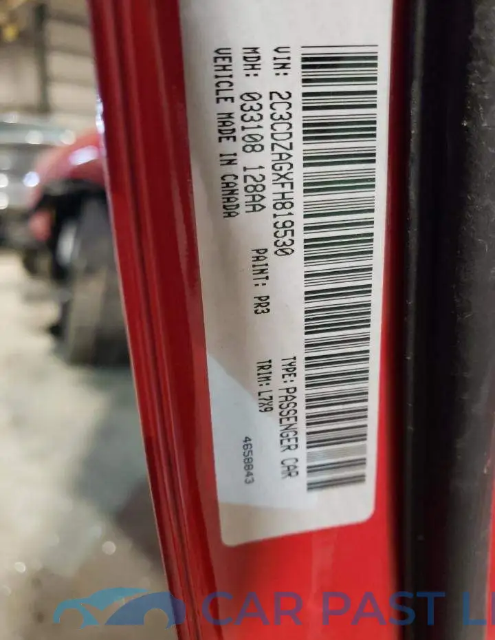 2C3CDZAGXFH819530# 12