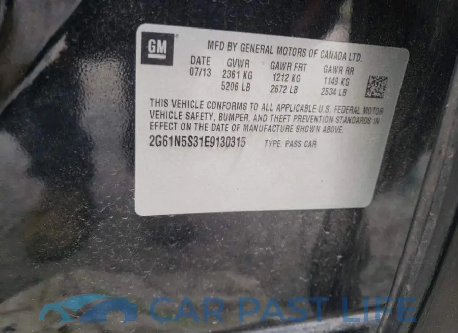 2G61N5S31E9130315# 13