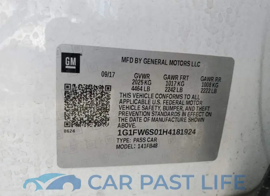 1G1FW6S01H4181924# 12