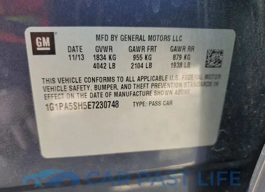 1G1PA5SH5E7230748# 12