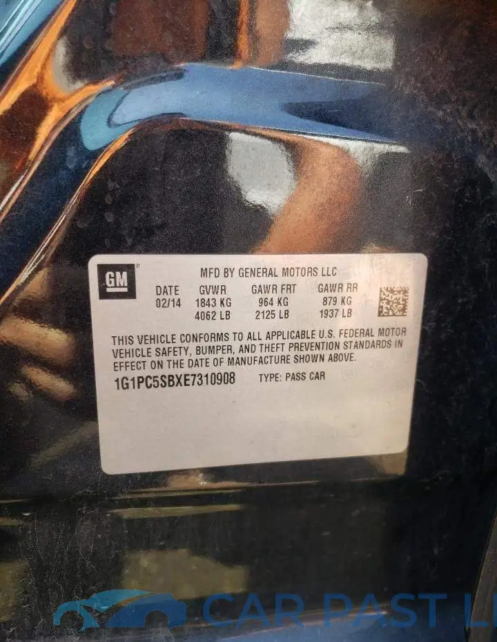 1G1PC5SBXE7310908# 12