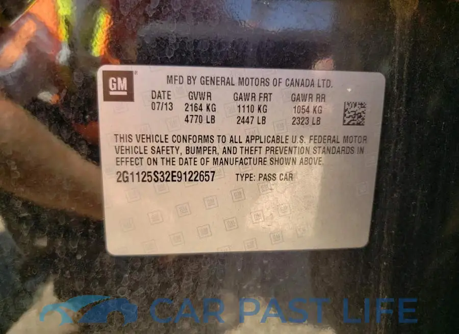 2G1125S32E9122657# 12