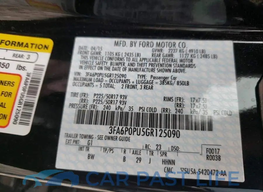 3FA6P0PU5GR125090# 10