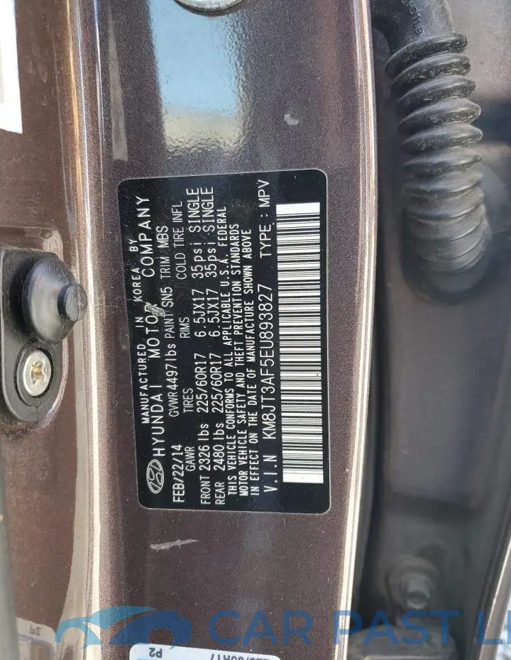 KM8JT3AF5EU893827# 13